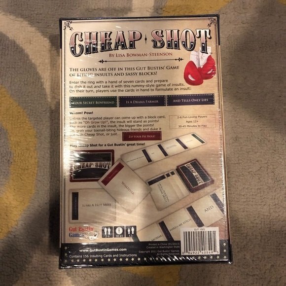 Gut Bustin' Games Shot of Insult Rummy Board Game - Picture 2 of 3